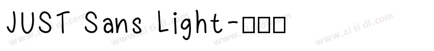 JUST Sans Light字体转换